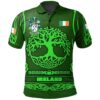 Ireland Clothing - Auchmuty Irish Family Crest Polo Shirt - Symbol of Celtic A7