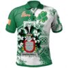 Ireland Clothing - Barnewall Irish Family Crest Polo Shirt - Irish Celtic Cross A7