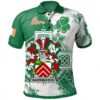 Ireland Clothing - Barrington Irish Family Crest Polo Shirt - Irish Celtic Cross A7