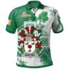 Ireland Clothing - Barton Irish Family Crest Polo Shirt - Irish Celtic Cross A7