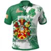 Ireland Clothing - Bateman Irish Family Crest Polo Shirt - Irish Celtic Cross A7