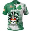 Ireland Clothing - Bateson Irish Family Crest Polo Shirt - Irish Celtic Cross A7