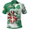 Ireland Clothing - Bath Irish Family Crest Polo Shirt - Irish Celtic Cross A7