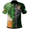 Ireland Clothing - Beasley Irish Family Crest Polo Shirt - Irish Claddagh Cross A7