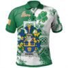 Ireland Clothing - Bennis Irish Family Crest Polo Shirt - Irish Celtic Cross A7