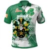 Ireland Clothing - Best Irish Family Crest Polo Shirt - Irish Celtic Cross A7