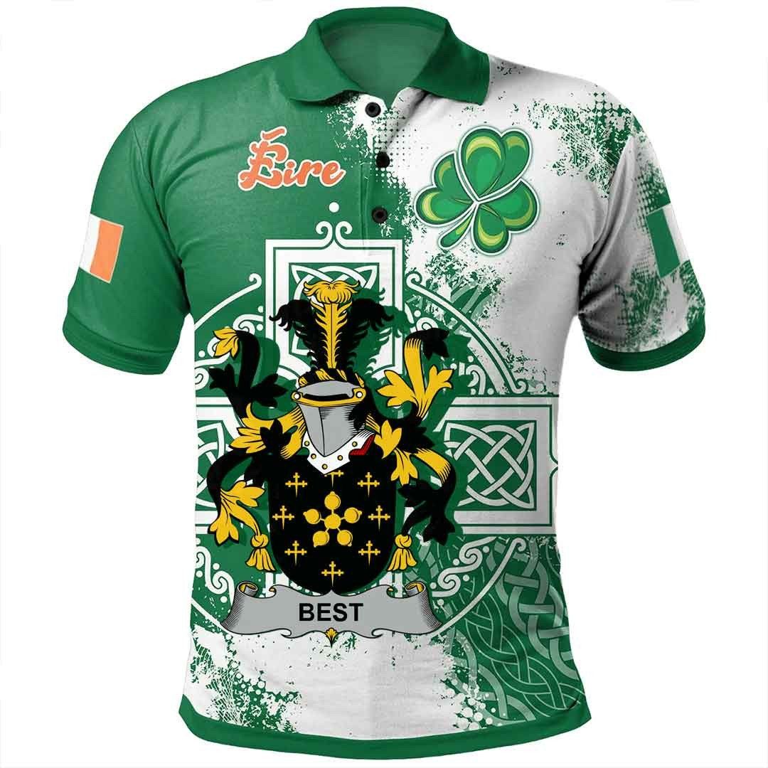 Ireland Clothing - Best Irish Family Crest Polo Shirt - Irish Celtic Cross A7 Ireland Clothing - Best Irish Family Crest Polo Shirt - Irish Celtic Cross A7