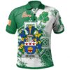 Ireland Clothing - Bevens Irish Family Crest Polo Shirt - Irish Celtic Cross A7