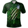 Ireland Clothing - Biggar Irish Family Crest Polo Shirt - Irish Shamrock Scratch A7