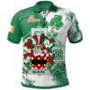 Ireland Clothing - Blacke Irish Family Crest Polo Shirt - Irish Celtic Cross A7