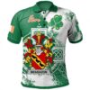 Ireland Clothing - Brabazon Irish Family Crest Polo Shirt - Irish Celtic Cross A7