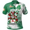 Ireland Clothing - Bradstreet Irish Family Crest Polo Shirt - Irish Celtic Cross A7
