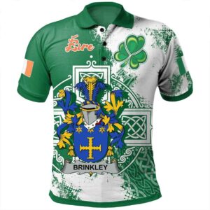 Ireland Clothing - Brinkley Irish Family Crest Polo Shirt - Irish Celtic Cross A7