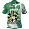 Ireland Clothing - Brownlow Irish Family Crest Polo Shirt - Irish Celtic Cross A7