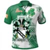 Ireland Clothing - Bunbury Irish Family Crest Polo Shirt - Irish Celtic Cross A7