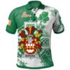 Ireland Clothing - Burges Irish Family Crest Polo Shirt - Irish Celtic Cross A7