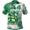 Ireland Clothing - Butcher Irish Family Crest Polo Shirt - Irish Celtic Cross A7