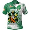 Ireland Clothing - Callander Irish Family Crest Polo Shirt - Irish Celtic Cross A7