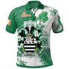 Ireland Clothing - Carrell Irish Family Crest Polo Shirt - Irish Celtic Cross A7