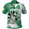 Ireland Clothing - Carson Irish Family Crest Polo Shirt - Irish Celtic Cross A7