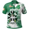 Ireland Clothing - Carter Irish Family Crest Polo Shirt - Irish Celtic Cross A7