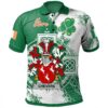 Ireland Clothing - Chevers Irish Family Crest Polo Shirt - Irish Celtic Cross A7