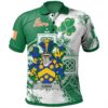 Ireland Clothing - Codd Irish Family Crest Polo Shirt - Irish Celtic Cross A7