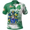 Ireland Clothing - Comerford Irish Family Crest Polo Shirt - Irish Celtic Cross A7