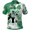 Ireland Clothing - Connaughton Irish Family Crest Polo Shirt - Irish Celtic Cross A7