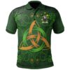 Ireland Clothing - Cooke Irish Family Crest Polo Shirt - Celtic Triquetra Knot A7