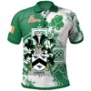 Ireland Clothing - Coote Irish Family Crest Polo Shirt - Irish Celtic Cross A7