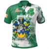 Ireland Clothing - Cramer Irish Family Crest Polo Shirt - Irish Celtic Cross A7