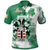Ireland Clothing - Cromie Irish Family Crest Polo Shirt - Irish Celtic Cross A7