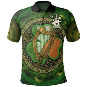 Ireland Clothing - Crosbie or McCrossan Irish Family Crest Polo Shirt - Celtic Tree A7