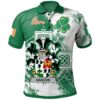 Ireland Clothing - Dancer Irish Family Crest Polo Shirt - Irish Celtic Cross A7
