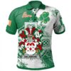 Ireland Clothing - Delamere Irish Family Crest Polo Shirt - Irish Celtic Cross A7