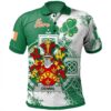 Ireland Clothing - Dennis Irish Family Crest Polo Shirt - Irish Celtic Cross A7