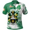 Ireland Clothing - Dixon Irish Family Crest Polo Shirt - Irish Celtic Cross A7