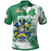 Ireland Clothing - Dobbyn Irish Family Crest Polo Shirt - Irish Celtic Cross A7