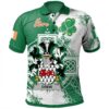 Ireland Clothing - Drew Irish Family Crest Polo Shirt - Irish Celtic Cross A7
