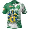 Ireland Clothing - Dudley Irish Family Crest Polo Shirt - Irish Celtic Cross A7