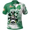 Ireland Clothing - Duffield Irish Family Crest Polo Shirt - Irish Celtic Cross A7