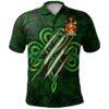 Ireland Clothing - Edgeworth Irish Family Crest Polo Shirt - Irish Shamrock Scratch A7