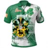 Ireland Clothing - Ewers Irish Family Crest Polo Shirt - Irish Celtic Cross A7