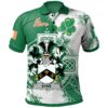 Ireland Clothing - Eyre Irish Family Crest Polo Shirt - Irish Celtic Cross A7