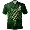 Ireland Clothing - Eyre Irish Family Crest Polo Shirt - Irish Shamrock Scratch A7