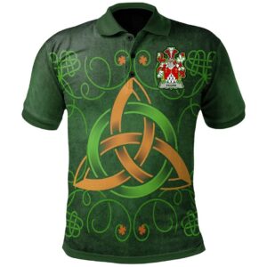 Ireland Clothing - Fagan Irish Family Crest Polo Shirt - Celtic Triquetra Knot A7