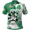 Ireland Clothing - Falls Irish Family Crest Polo Shirt - Irish Celtic Cross A7