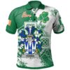 Ireland Clothing - Ferris Irish Family Crest Polo Shirt - Irish Celtic Cross A7