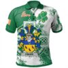 Ireland Clothing - Fisher Irish Family Crest Polo Shirt - Irish Celtic Cross A7